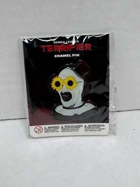 Surreal Entertainment Terrifier Art the Clown Sunflower Glasses Enamel Pin